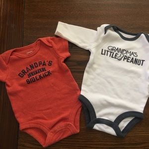Carter’s Newborn Onsies “Grandma and Grandpa”